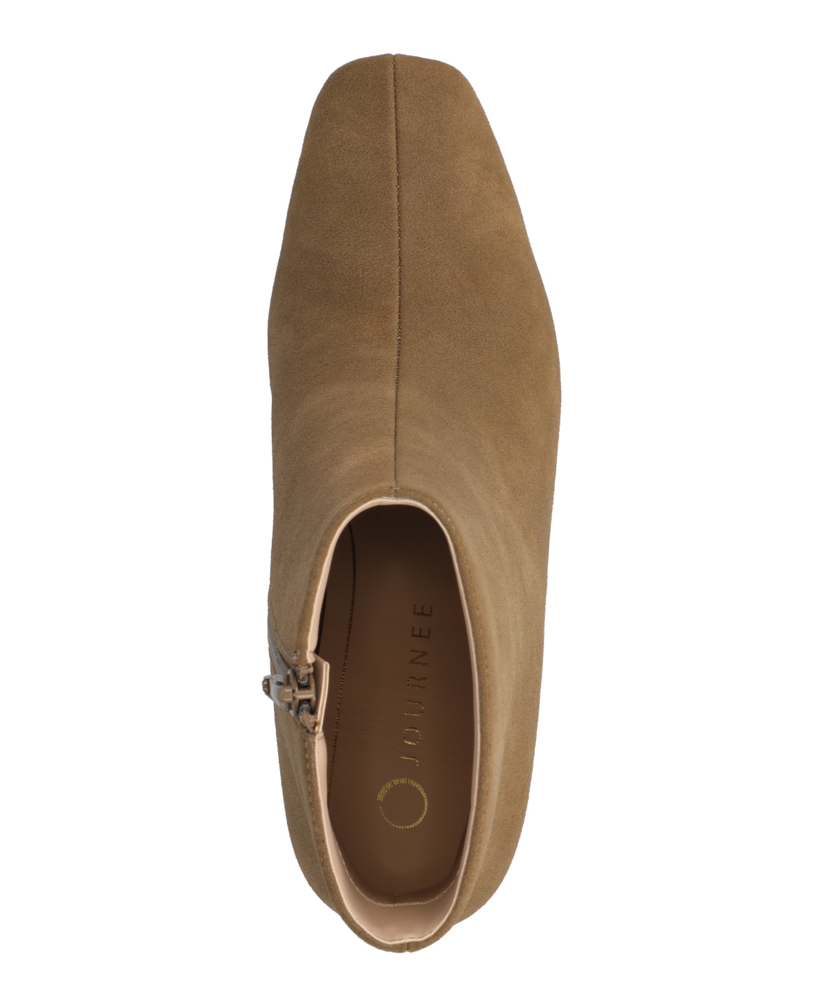 Journee Collection Women's Haylinn Block Heel Dress Booties In Brown