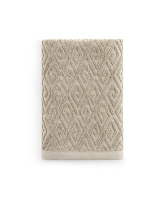 Maze Solid Texture Cotton Hand Towel, 30" x 20"