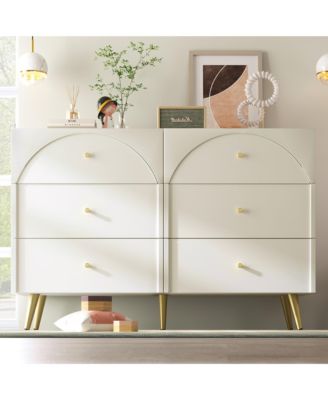 Modern Metal & Wood Dining Cabinet