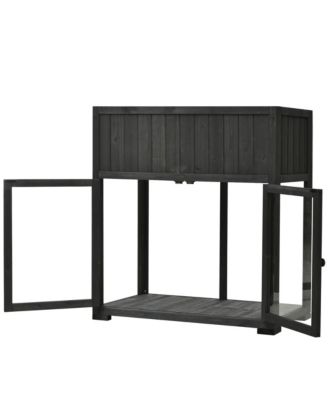 Mini Wood Frame Greenhouse