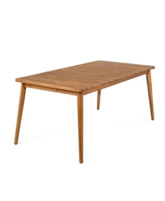 Acacia Wood Outdoor Dining Table - 8 Person, 72"