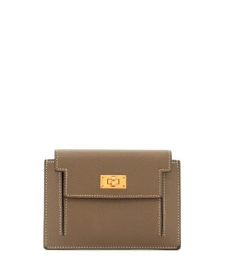 Pre-Owned Hermes Kelly Pocket Compact Wallet Epsom - Macy's
