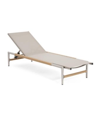 Hargrove Outdoor Patio Aluminum Chaise Lounge, Outdoor Mesh Seat, 1PC