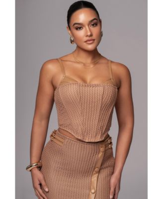 Women's Textured Harley Corset Top