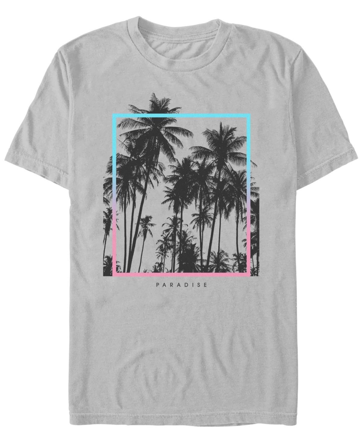 Men's Paradise Palms Short Sleeve T-Shirt - Light blue