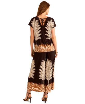 Women's Round-Neck Caftan Blouse