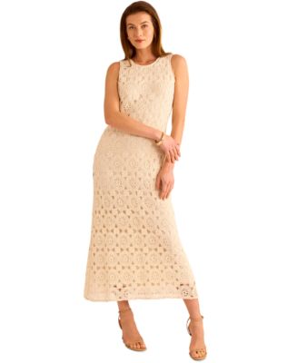 ワンピース Fallett crochet knit maxi dress 4FK682 gzz46714_black_xl_1