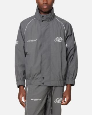 Men's Track Club Windbreaker Jacket- Grey, M