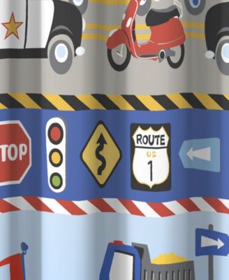 Dream Factory Trains and Trucks V2 72" x 72" Shower Curtain