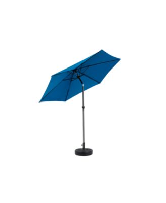 9FT Outdoor Patio Umbrella - Tilt & Crank, Dark Blue