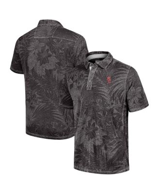 Tommy Bahama - Men's Black/Gray USC Trojans Sport Santiago Paradise Polo Shirt