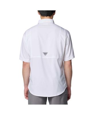 Men's White Texas A & M Aggies PFG Tamiami Omni-Shade Button-Down Shirt