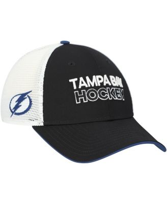 Fanatics - Men's Black/White Tampa Bay Lightning Authentic Pro Rink Alternate Trucker Adjustable Hat