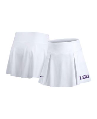 Nike - Women's White LSU Tigers Club Tennis Skirt with Shorts