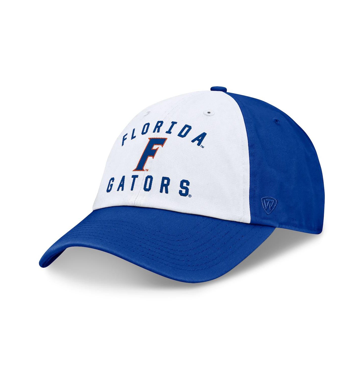 Мужская кепка Top of the World White/Royal Florida Gators Heritage Weston Adjustable Hat — фото 1