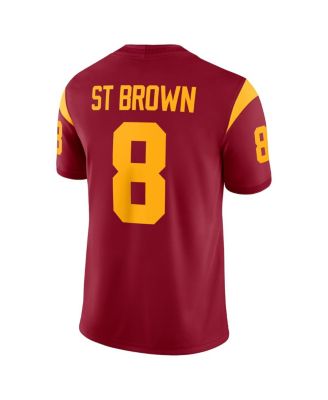 Men's Amon-Ra St. Brown Cardinal USC Trojans Player Game Jersey