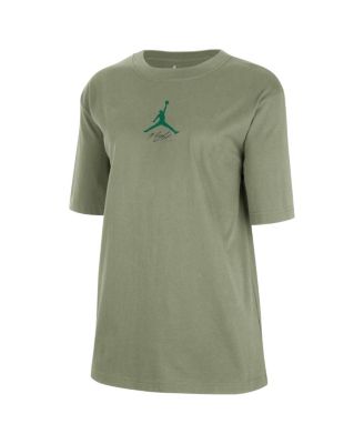 Women's Green Boston Celtics Courtside Statement Edition Boyfriend T-Shirt