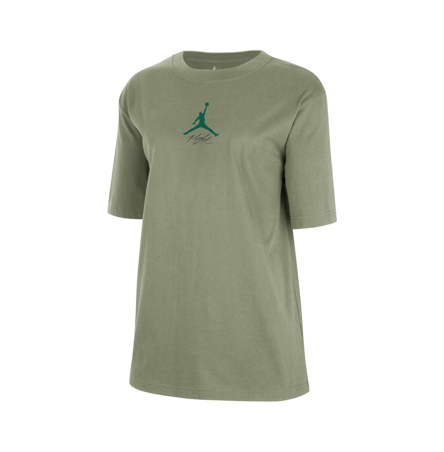 Женская футболка Jordan Green Boston Celtics Courtside Statement Edition Boyfriend — фото 2