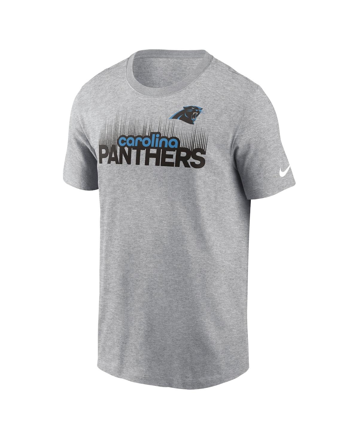 Nike Men's Heather Gray Carolina Panthers Local Essential T-shirt In Gray