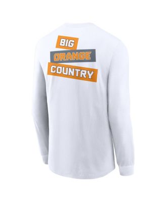 Men's White Tennessee Volunteers Two-Hit Classic Location Long Sleeve T-Shirt