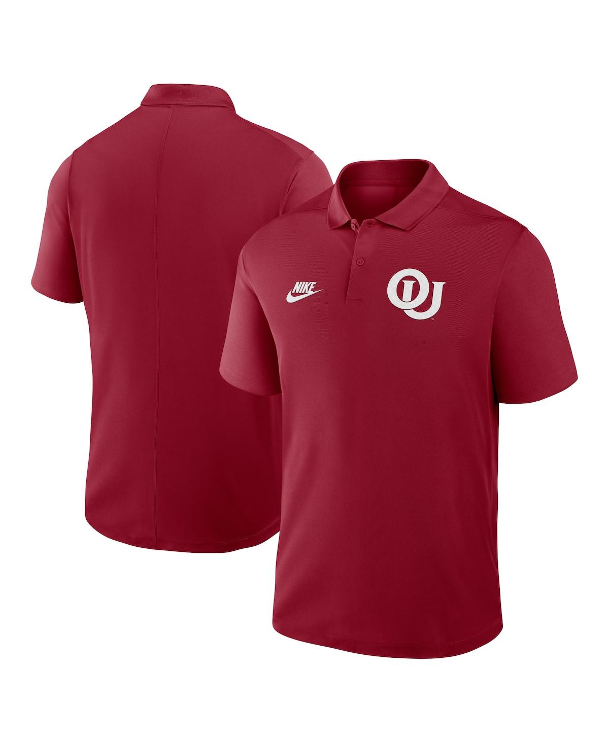 Nike Men's Crimson Oklahoma Sooners Primetime Victory Legacy Vault Logo Performance Polo Shirt