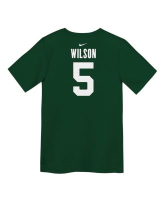 Little Boys and Girls Garrett Wilson Green New York Jets Player Name Number T-Shirt