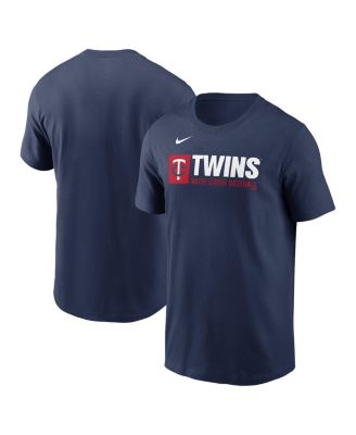 Nike - Men's Navy Minnesota Twins Team Block T-Shirt