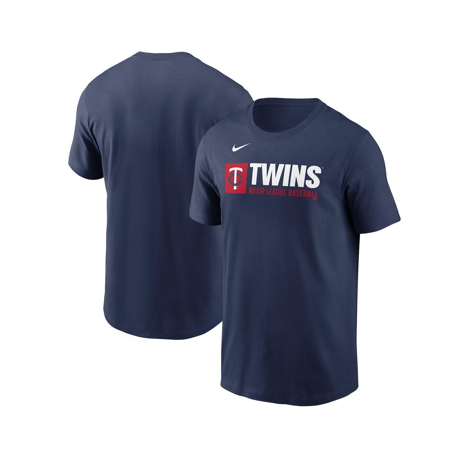 Men's Navy Minnesota Twins Team Block T-Shirt