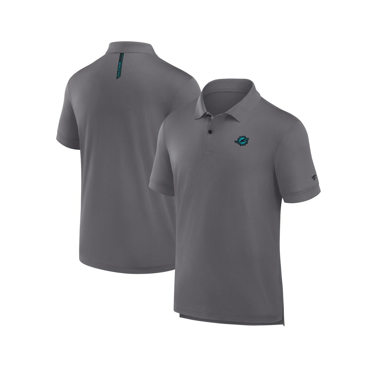 Men's Heather Gray Miami Dolphins Front Office Move Mono Polo Shirt
