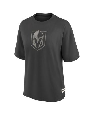 Women's Charcoal Vegas Golden Knights Oversized Elements Raw Edge Future Ground T-Shirt