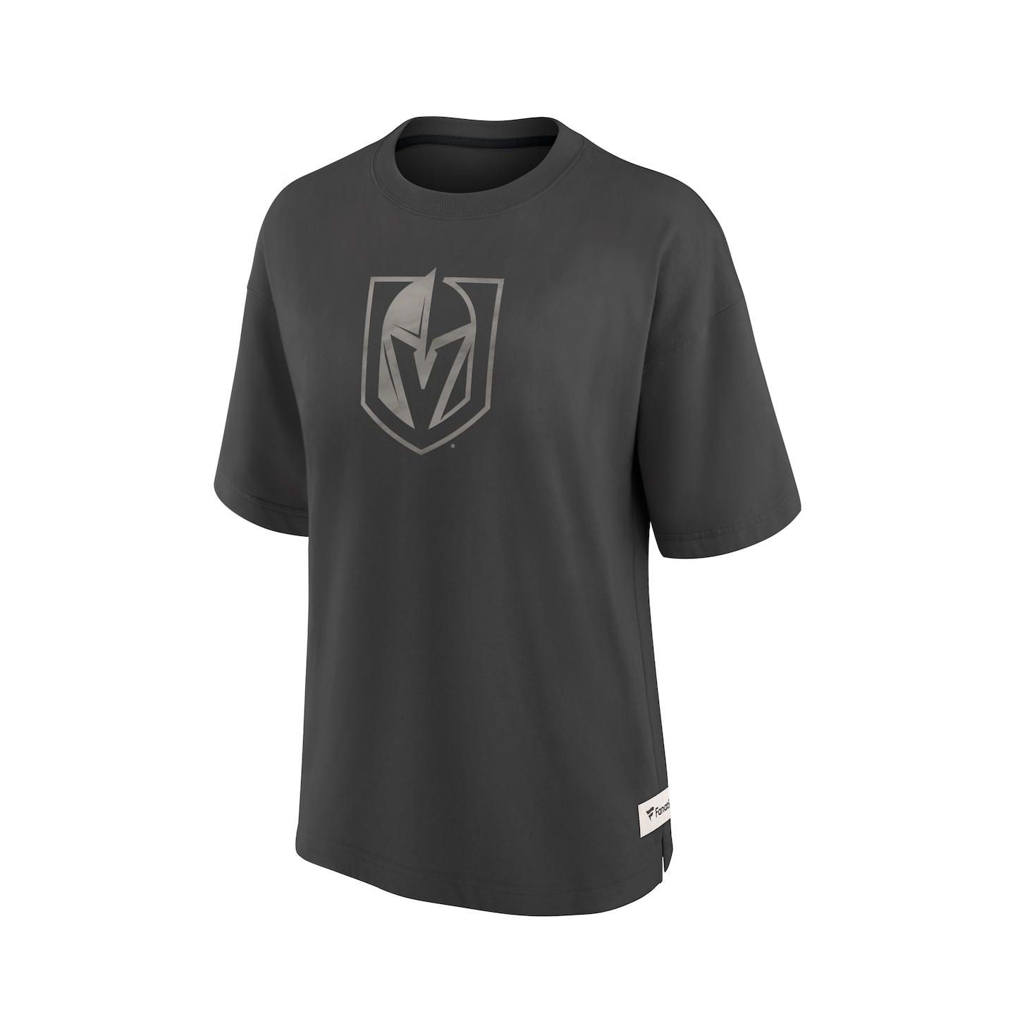 Женская футболка Fanatics Charcoal Vegas Golden Knights Oversized Elements Raw Edge Future Ground — фото 2