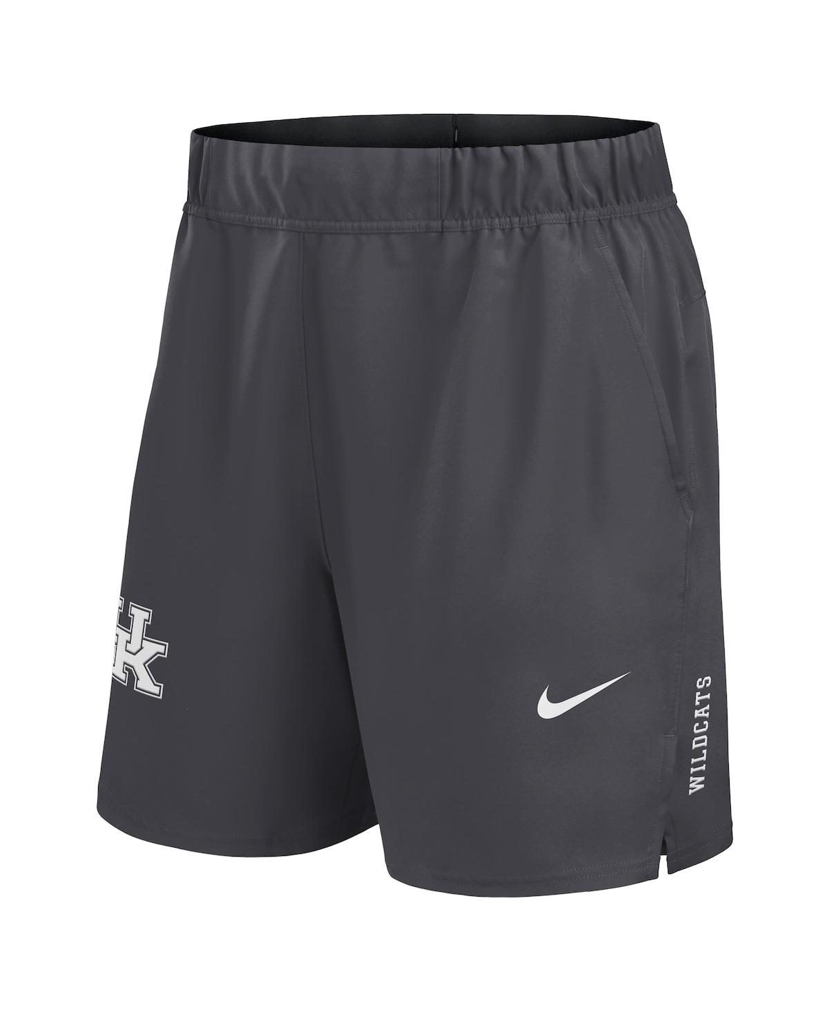 Nike Men's Charcoal Kentucky Wildcats Primetime Woven Victory Performance Shorts In Gray