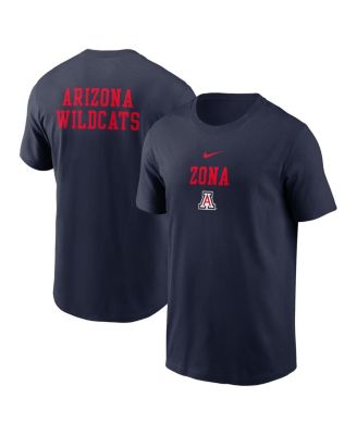 Nike - Men's Navy Arizona Wildcats 2-Hit Stacked T-Shirt
