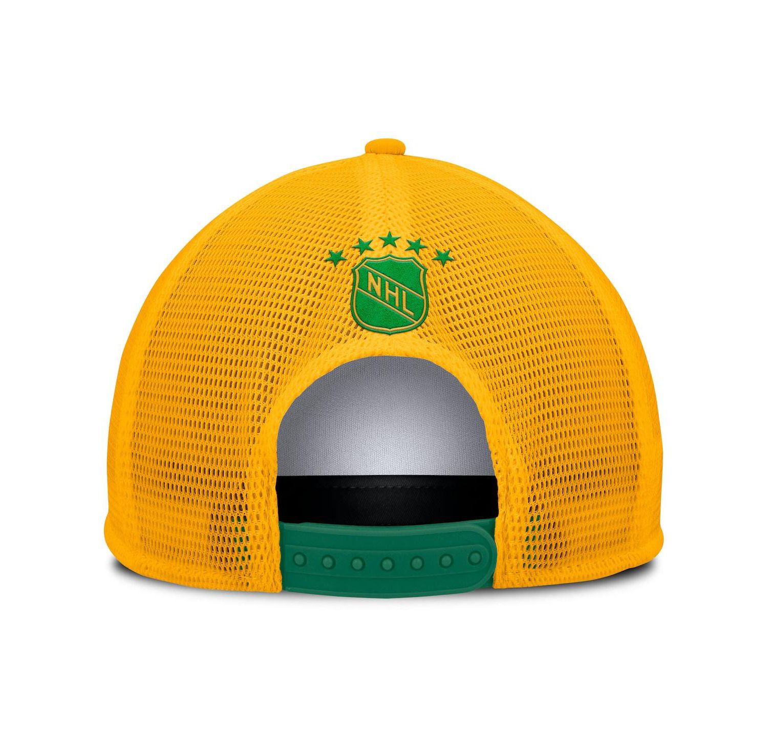 Men's White/Green Minnesota North Stars Decades Collection Foam Front Snapback Hat