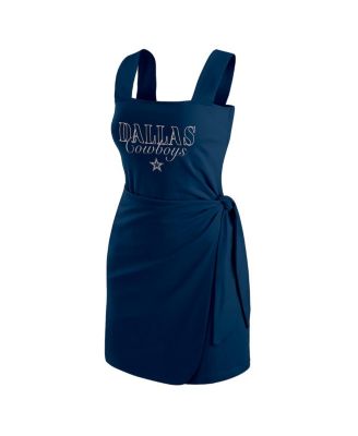 Women's Navy Dallas Cowboys Wrap Dress