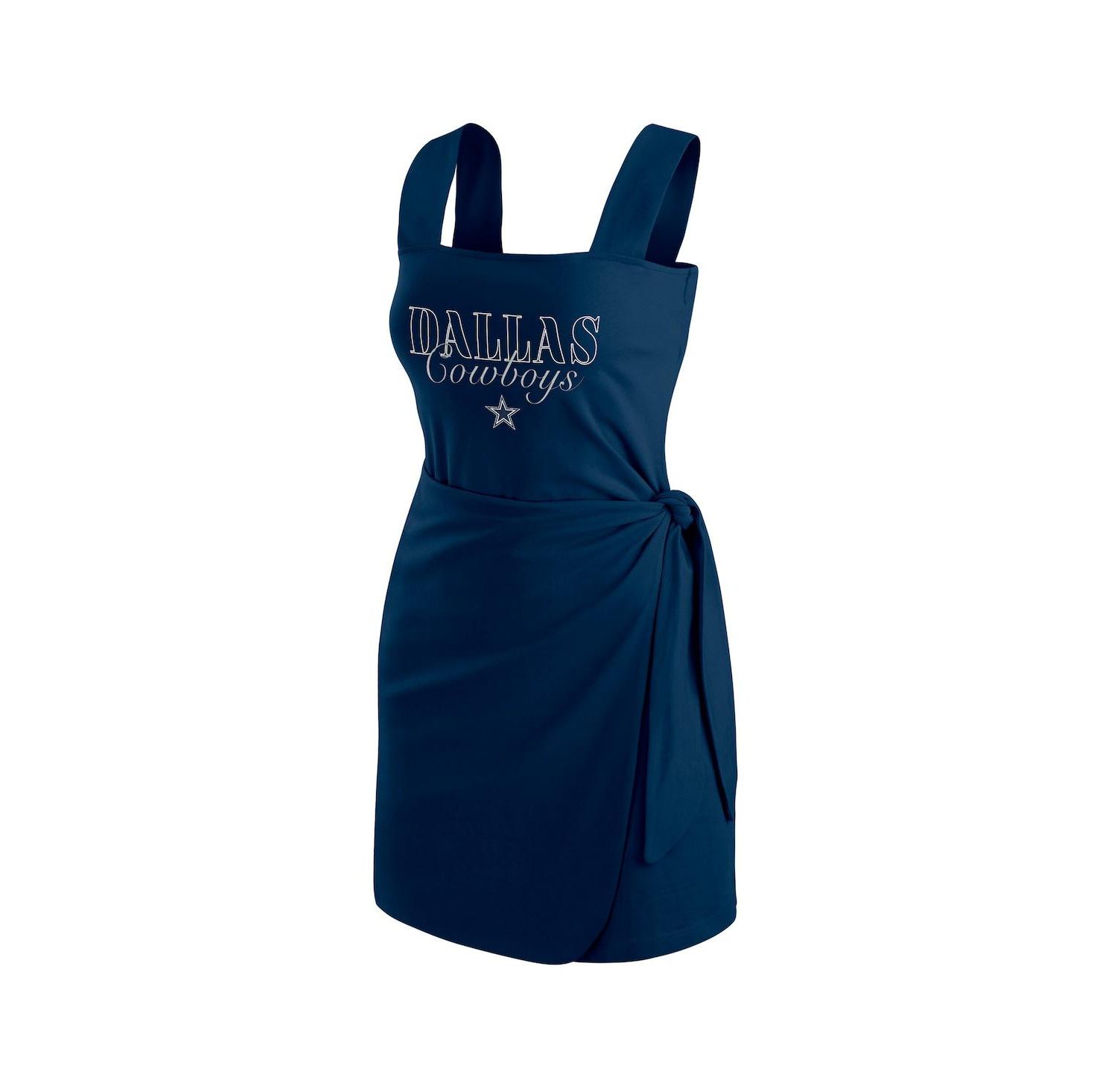 Women's Navy Dallas Cowboys Wrap Dress