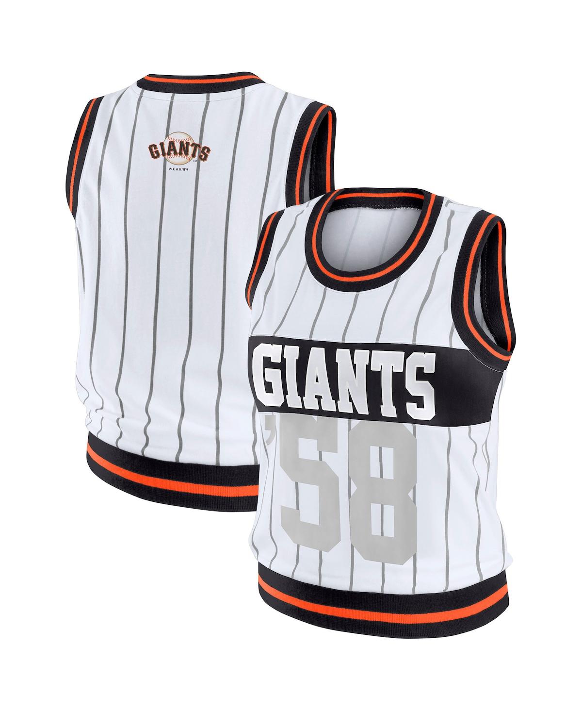 Lids Wear By Erin Andrews Women's White San Francisco Giants Sporty Tank Top
