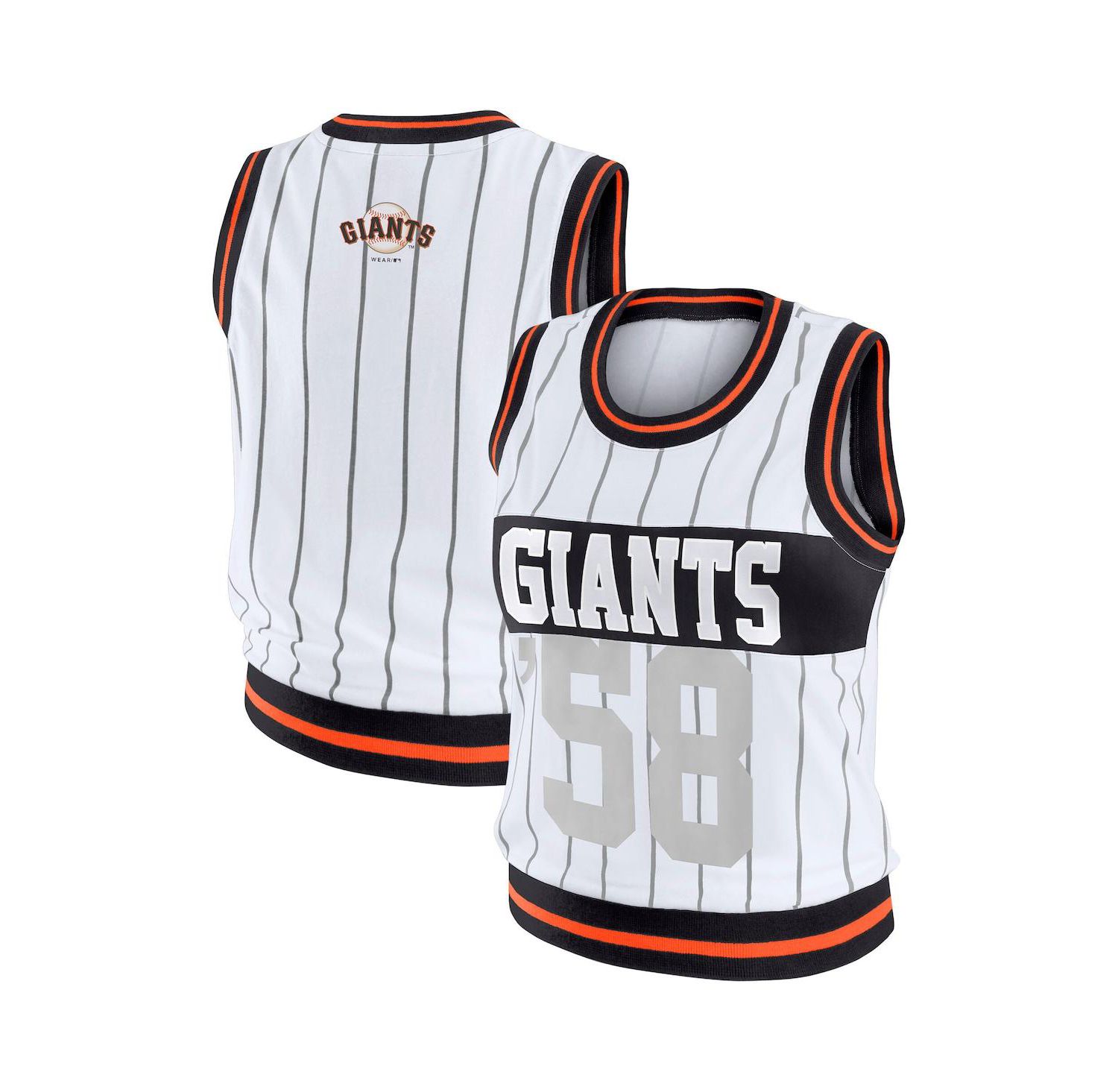 Women's White San Francisco Giants Sporty Tank Top