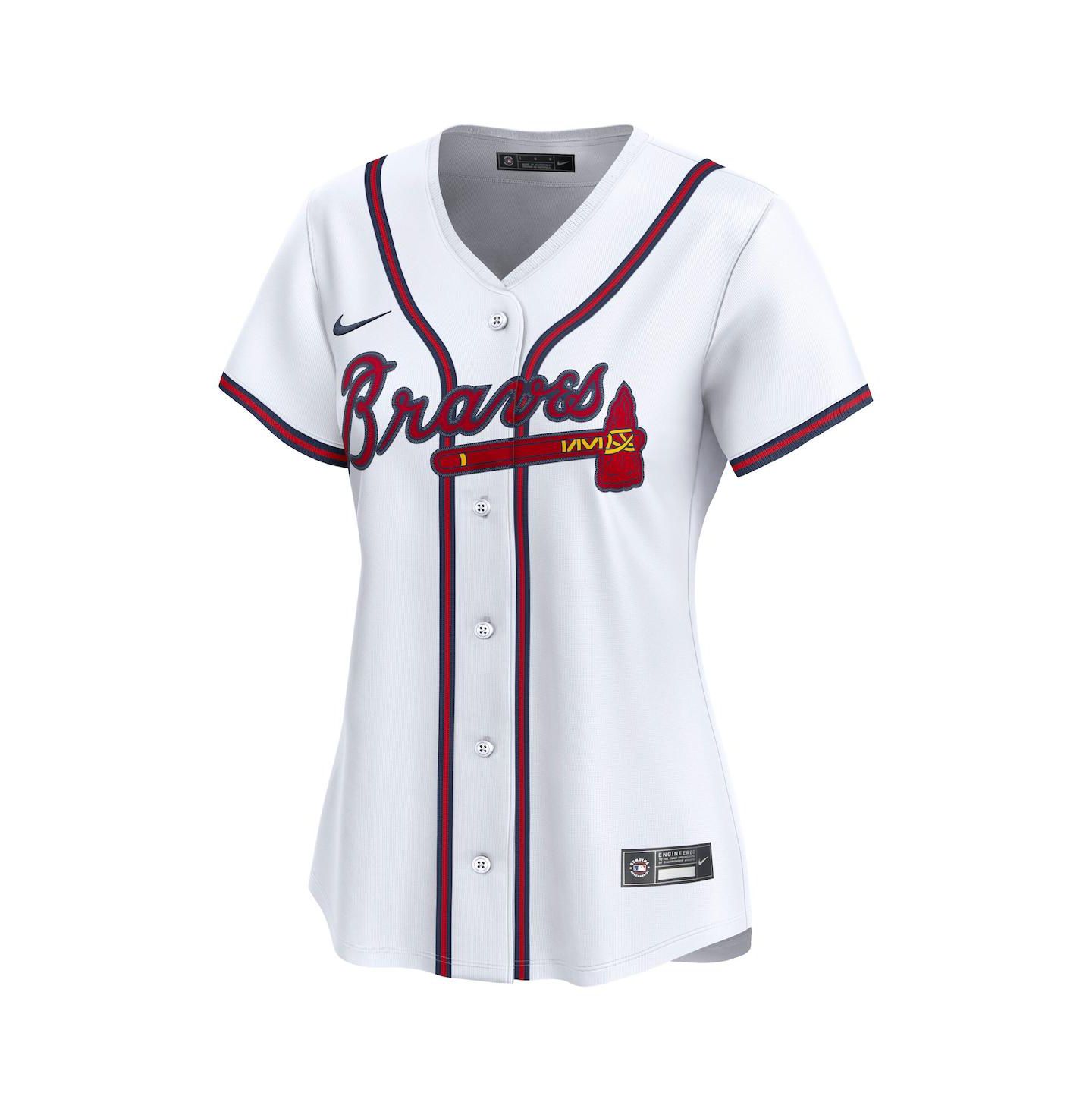 Женский топ Nike White Atlanta Braves Home Limited Jersey — фото 2