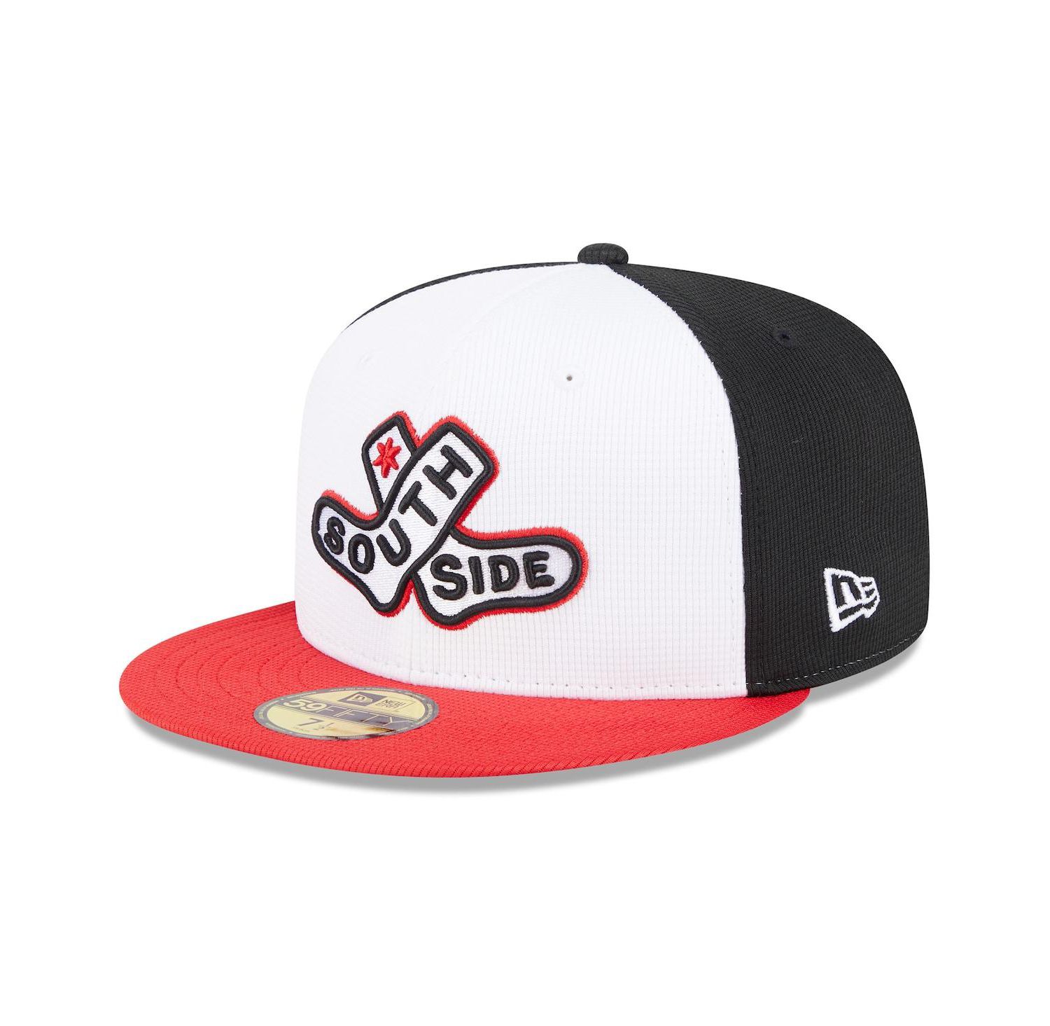 Men's White/Red Chicago White Sox 2025 City Connect Batting Practice 59FIFTY Fitted Hat