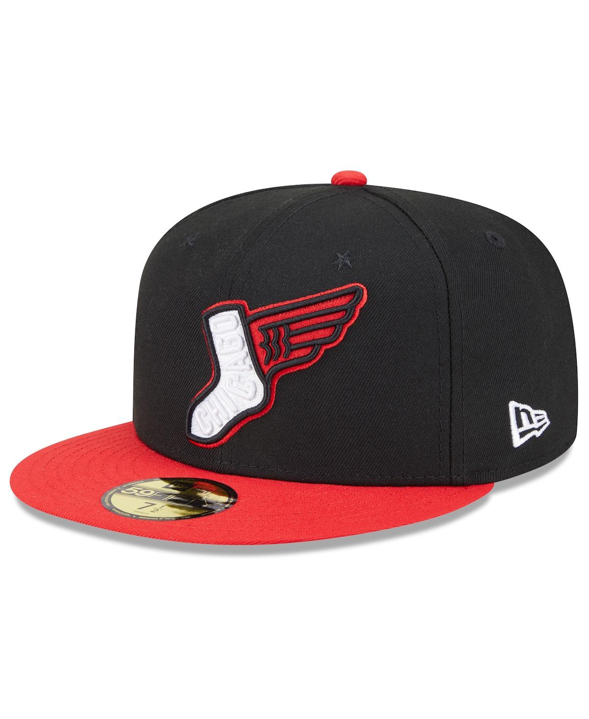 Men's Black/Red Chicago White Sox 2025 City Connect Alternate 59FIFTY Fitted Hat - Black, Red
