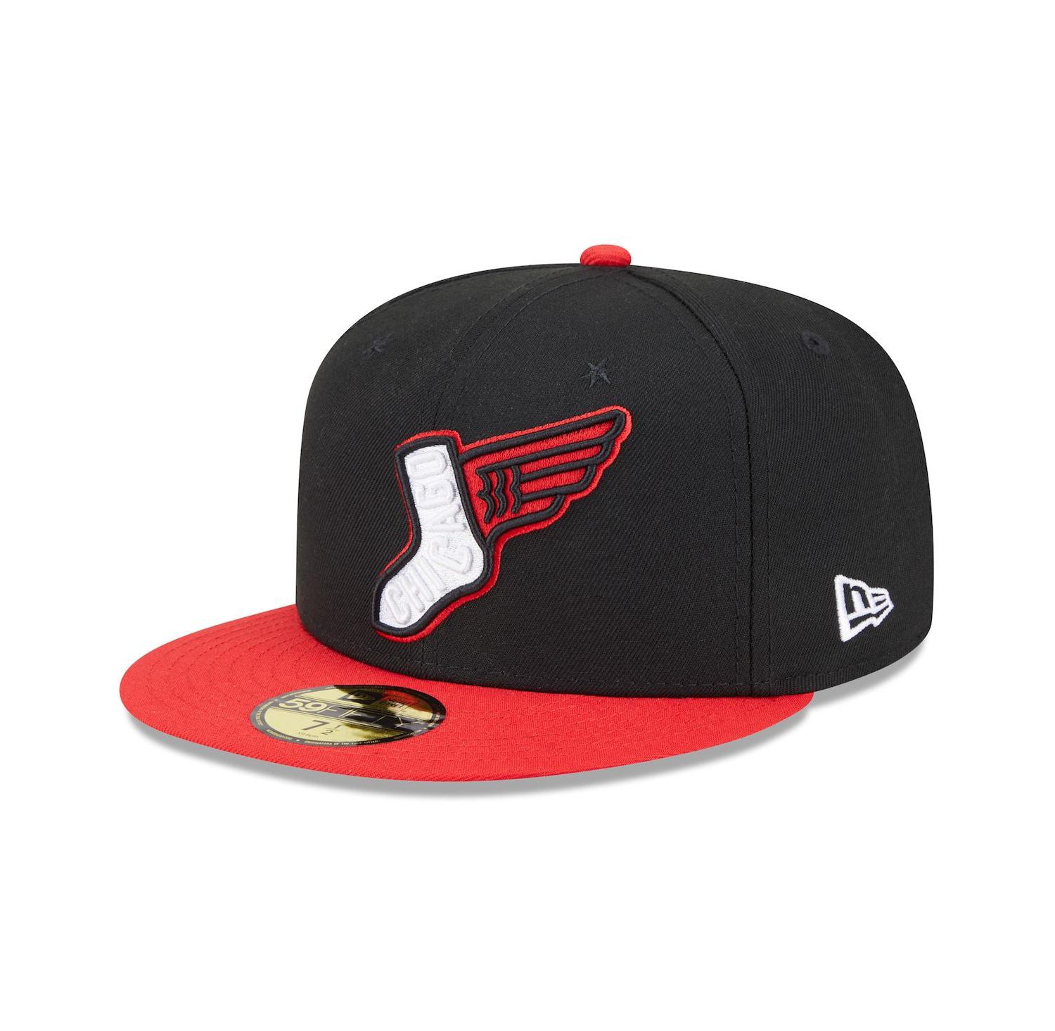 Men's Black/Red Chicago White Sox 2025 City Connect Alternate 59FIFTY Fitted Hat
