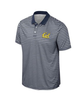 Men's Navy Cal Bears Striped Polo Shirt