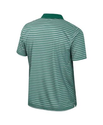Men's Green Colorado State Rams Striped Polo Shirt