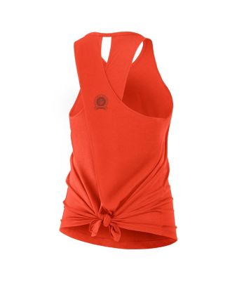 Women's Orange Cincinnati Bengals Glory Crisscross Performance Tank Top