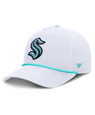 Fanatics - Men's White Seattle Kraken Rope A-Frame Adjustable Hat