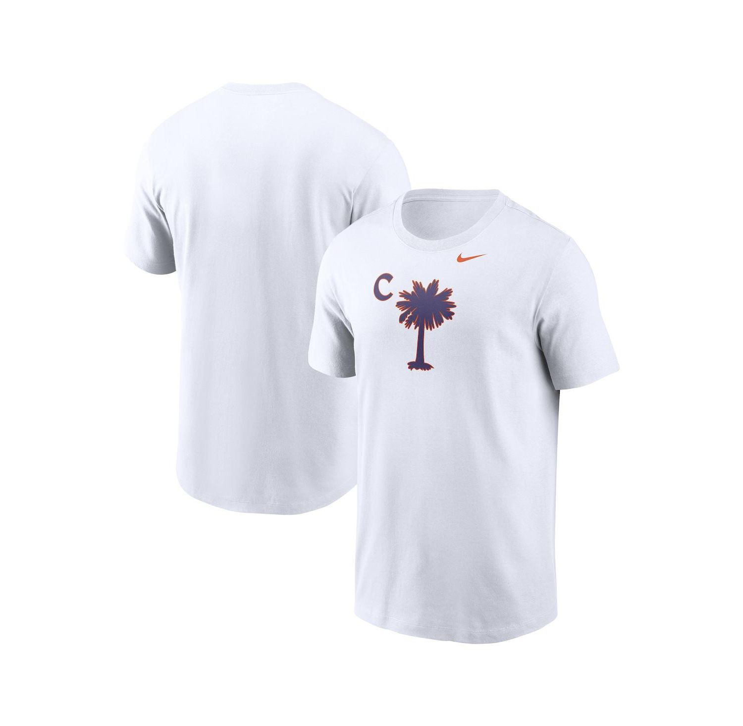 Men's White Clemson Tigers Palmetto T-Shirt