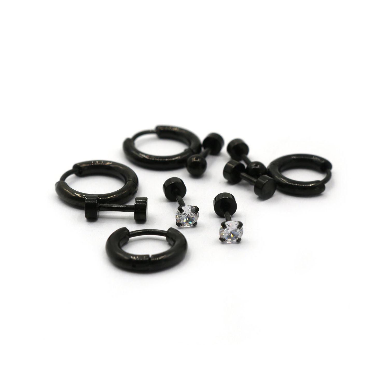 Stainless Steel Earrings: Hoops and Studs