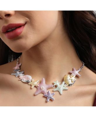 Metallic Starfish Necklace