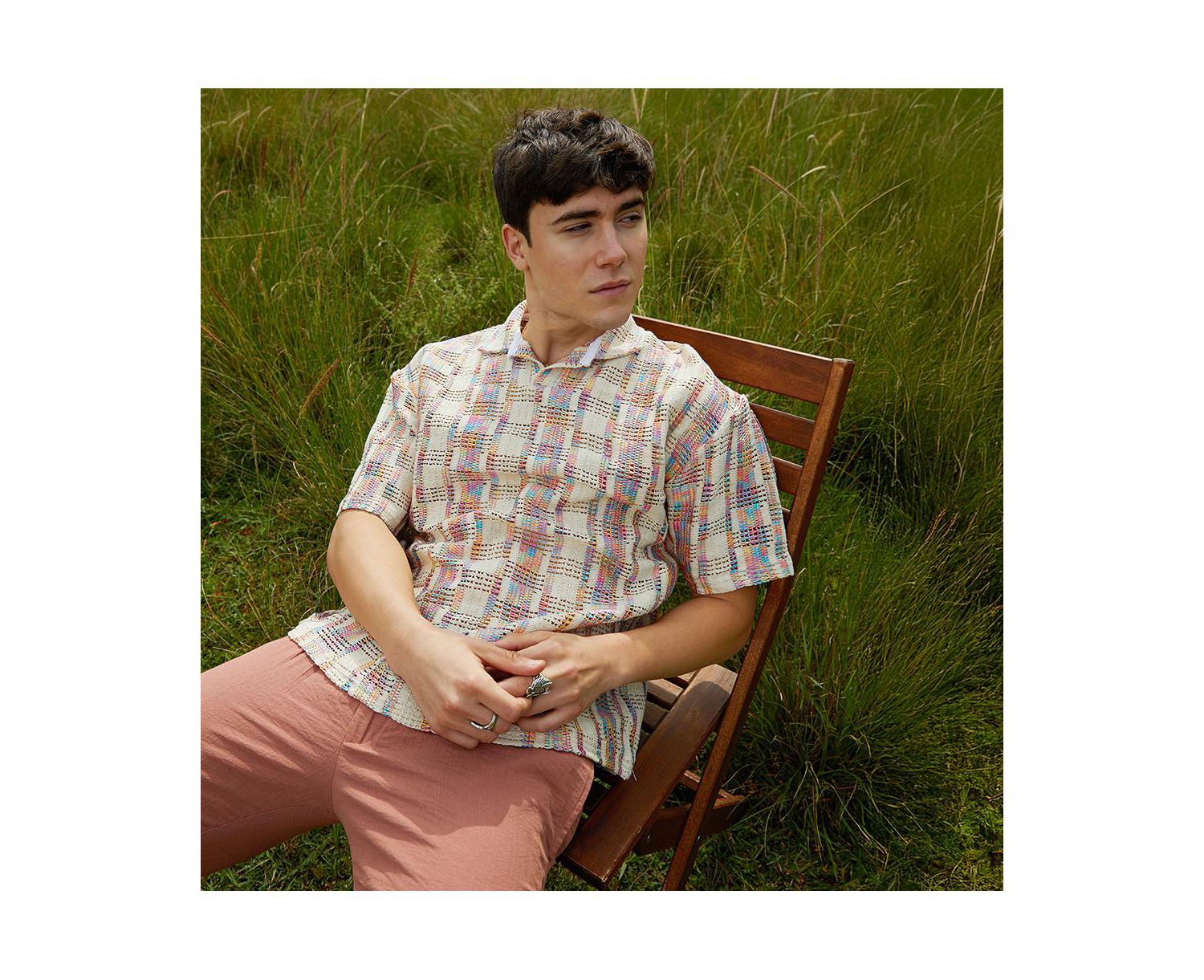 Men's Off-White Prism Oversized Polo T-Shirt